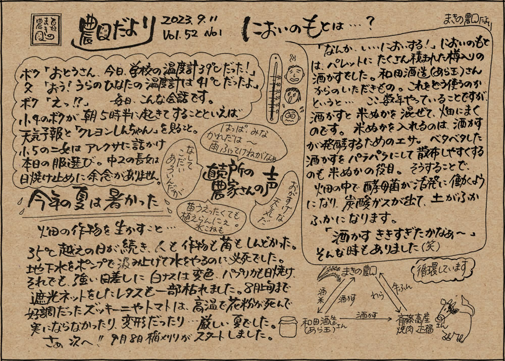 まきの農園 農園だより Vol.52